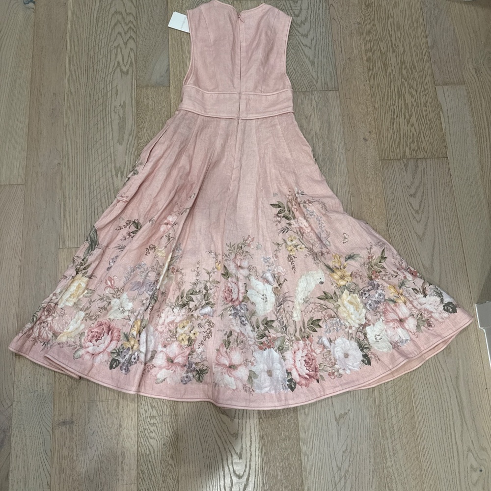 Zimmermann Waverly Plunge Midi Dress - Picture 6 of 7